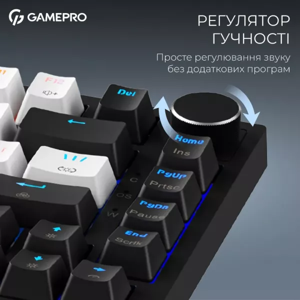 Клавіатура GamePro Asgard Valhalla MAX 75% Magnetic switches (Black) (UA
