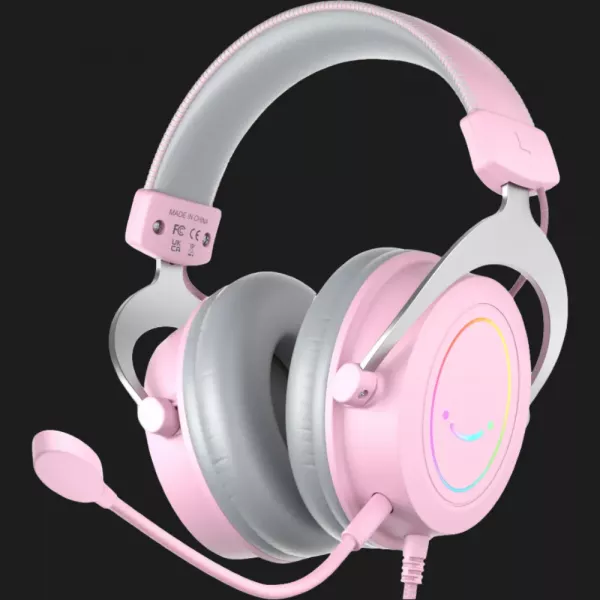 Ігрова гарнітура Fifine RGB H3P (Pink) (UA)