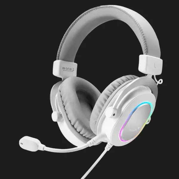 Ігрова гарнітура Fifine RGB H6W (White) (UA)