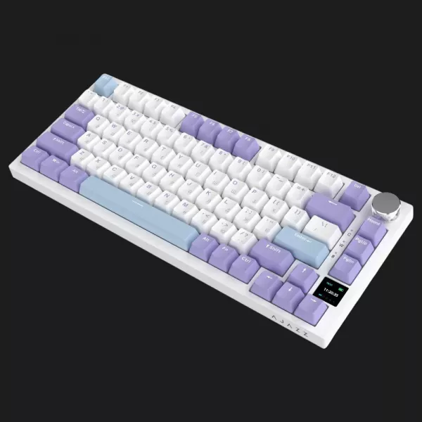 Клавіатура ігрова Ajazz AK820 PRO Flying Fish Switches (White/Purple) (AK820PRO-FF-PWB) (UA)