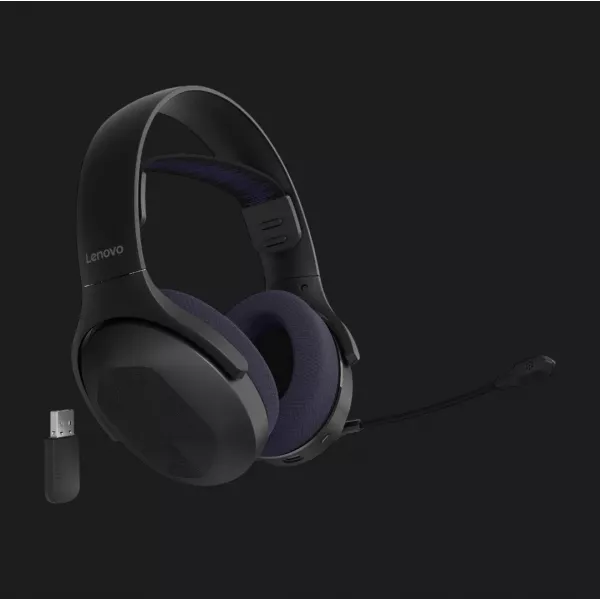 Гарнітура Lenovo Legion H410 Wireless Gaming Headset (GXD1R34013) (Black/Violet) (UA)