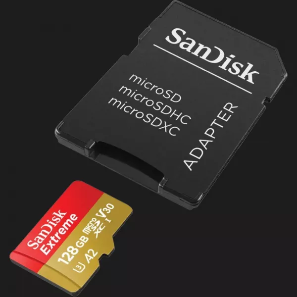 Карта пам'яті SanDisk microSDXC Extreme For Action Cams and Drones A2 128Gb