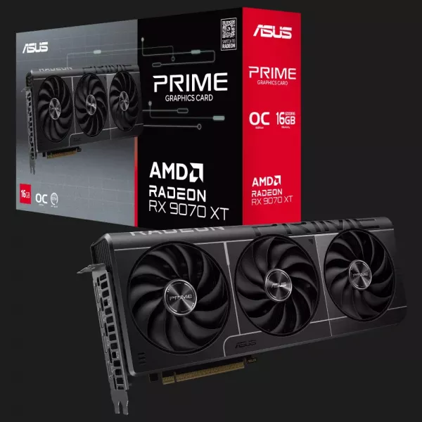 Відеокарта ASUS Radeon RX 9070 XT PRIME 16GB (90YV0L71-M0NA00)