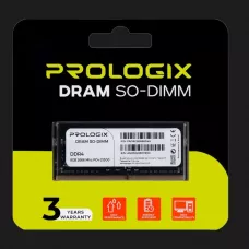 Оперативна памʼять Prologix SO-DIMM DDR4 8GB 1x8GB 2666MHz (PRO8GB2666D4S)
