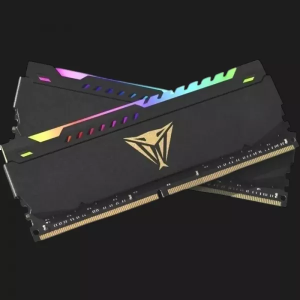 Оперативна памʼять Patriot Viper Steel RGB Black DDR4 64GB 2x32GB 3200MHz (PVSR464G320C8K)