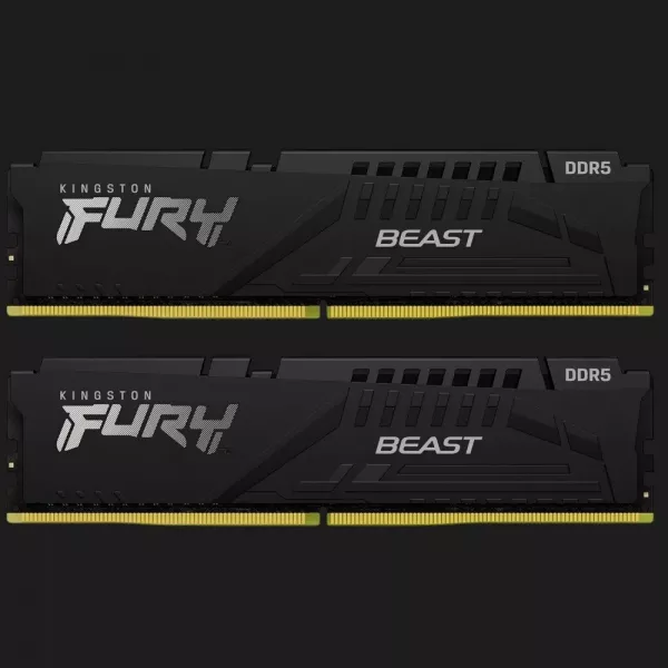 Оперативна памʼять Kingston Fury Beast DDR5 32GB 2x16GB 6000MHz (KF560C36BBE2K2-32)