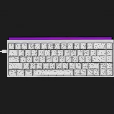 Клавіатура Ajazz NK68 Red switches Side Contour (White) (UA)