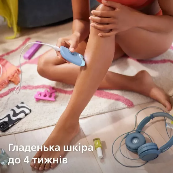 Епілятор Philips Series 4000 (BRE247/00) (Blue)