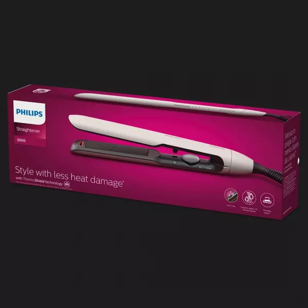 Випрямляч для волосся Philips Series 5000 (White)