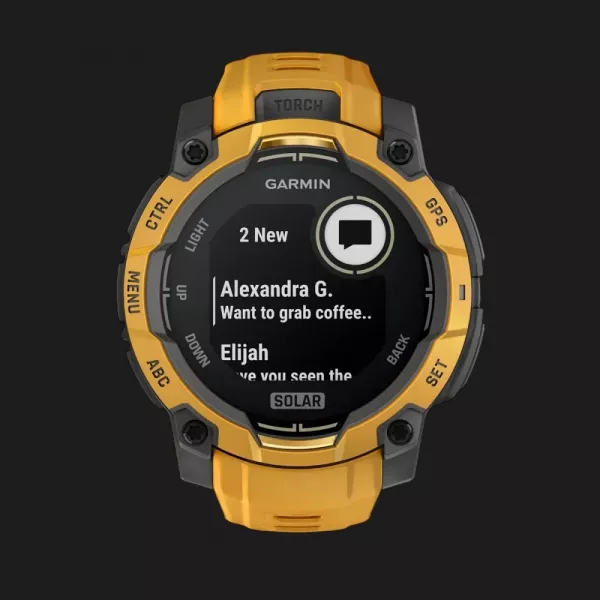 Garmin Instinct 3 45mm Solar Sunburst with Sunburst/Gray Band