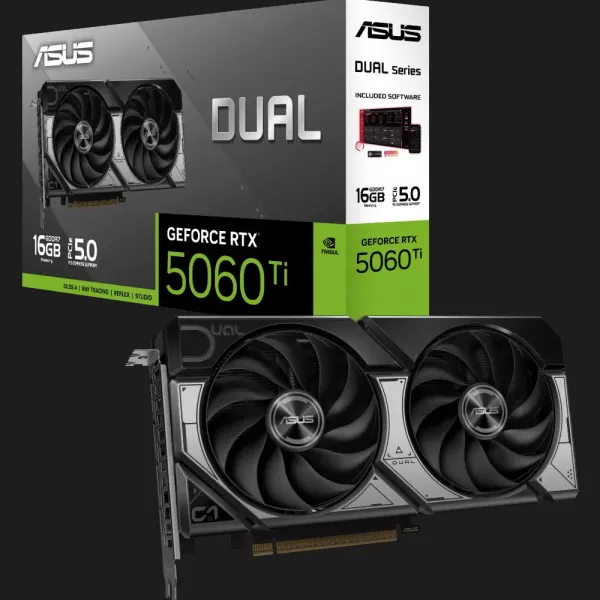 Відеокарта ASUS GeForce RTX 5060 Ti Dual 8GB (90YV0MP2-M0NA00)