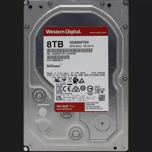 Жорсткий диск Western Digital Red Pro 8TB 3.5