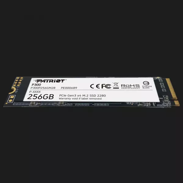 Накопичувач SSD Patriot P300 256GB NVMe PCIe 3.0 (P300P256GM28)