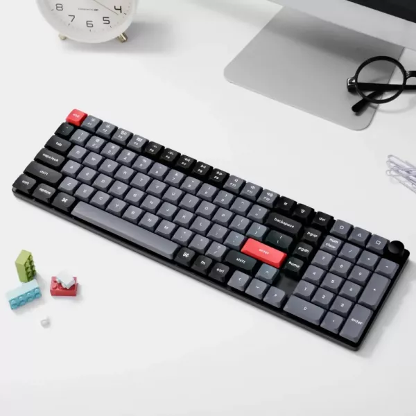 Ігрова клавіатура Keychron K17 Pro 103 Key White Led Gateron MX 2.0 Red (Black) (K17P-A1-UA)