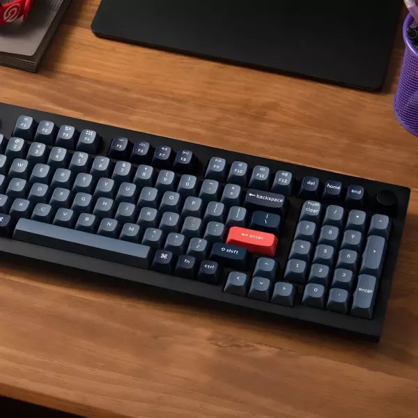 Ігрова клавіатура Keychron V5 Max 100 Key RGB Hot-Swap Gateron Jupiter Banana (Black) (V5M-D4-UA)