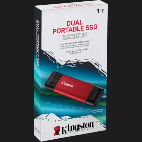 Накопичувач SSD Kingston External 1TB USB 3.2 (SPSD/1TB)