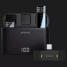 Бездротовий петличний мікрофон Proove Record Type-C + Lightning