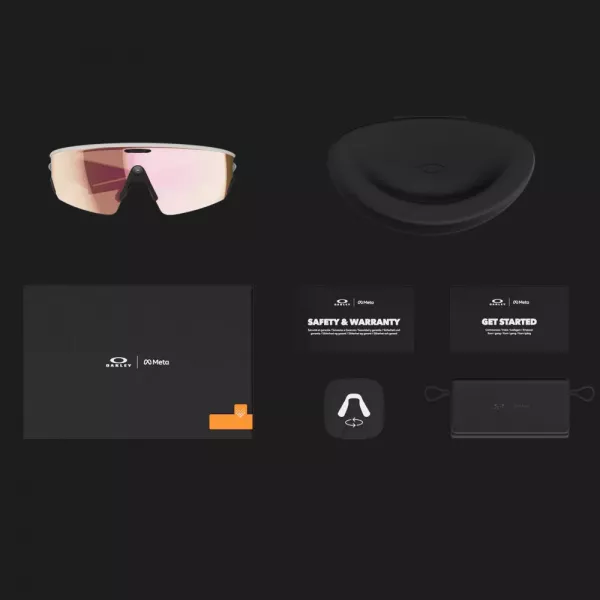 Смарт-окуляри Oakley Meta Vanguard - Prizm Rose Gold Lenses / White Frame (OW8001-0852)