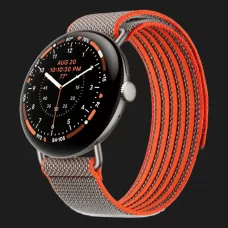 Смарт-годинник Google Pixel Watch 5 45mm LTE Satin Pyrite Aluminum Case / Rye Performance Loop Band