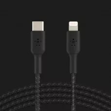 Кабель Belkin Braided USB-С to Lightning 2m (Black)