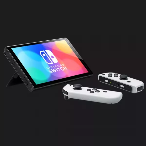 Портативна ігрова приставка Nintendo Switch OLED with White Joy-Con (045496453435)