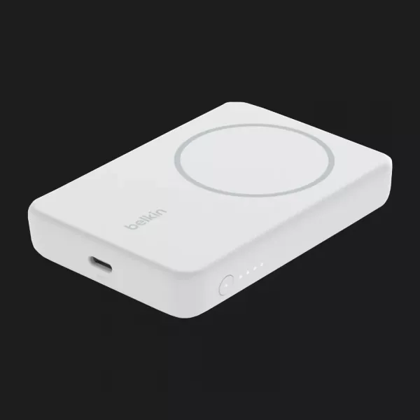 Безпровідний повербанк Power Bank Belkin MagSafe Wireless with Stand (5000mAh) (White)