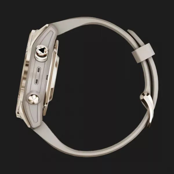 Garmin Fenix 7S Pro Sapphire Solar Soft Gold with Light Sand Band