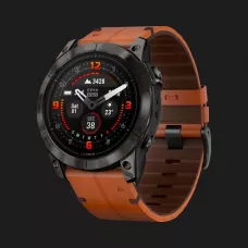 Garmin Epix Pro (Gen 2) Sapphire 51mm Carbon Gray DLC Titanium with Brown Leather Band