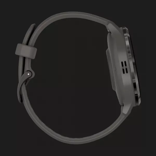 Garmin Venu 3S Slate Stainless Steel Bezel with Pebble Gray Case and Silicone Band