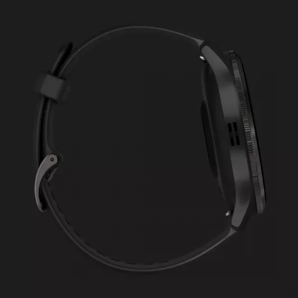 Garmin Venu 3 Slate Stainless Steel Bezel with Black Case and Silicone Band