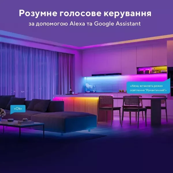 Стрічка світлодіодна розумна Govee H618С RGBIC Basic Wi-Fi + Bluetooth LED Strip Light 10м (White)