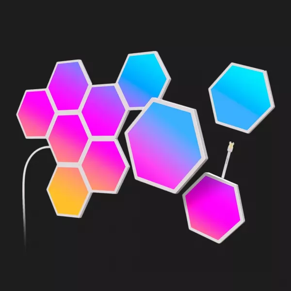 Набір настінних світильників Govee H6061 Glide Hexa Light Panels 10шт RGB (White)