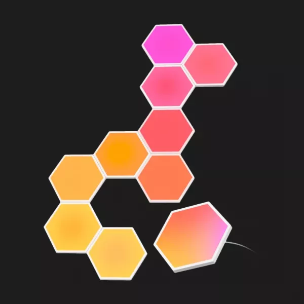 Набір настінних світильників Govee H6061 Glide Hexa Light Panels 10шт RGB (White)