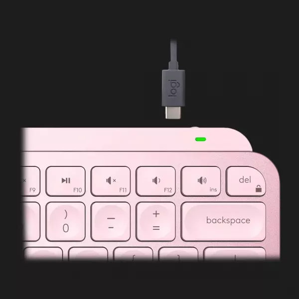 Клавіатура бездротова Logitech MX Keys Mini Wireless Illuminated UA (Rose) (UA)