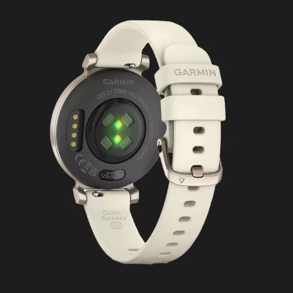 Garmin Lily 2 Cream Gold with Coconut Silicone Band