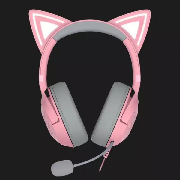 Ігрова гарнітура RAZER Kraken Kitty V2 (Quartz) (RZ04-04730200-R3M1) (UA)