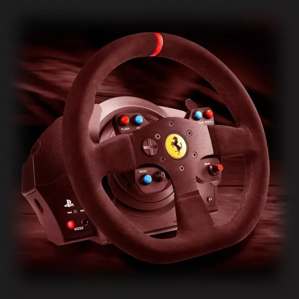 Комплект (кермо, педалі) Thrustmaster T300 RS Ferrari Integral RW Alcantara edition PS5/PC/PS4 (Black) (EU)