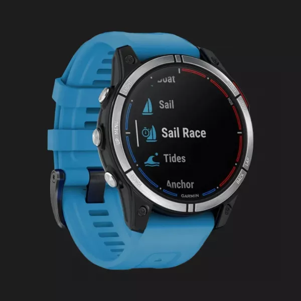 Garmin Quatix 7 Standard Edition Marine GPS Smartwatch with Сirrus Blue Band