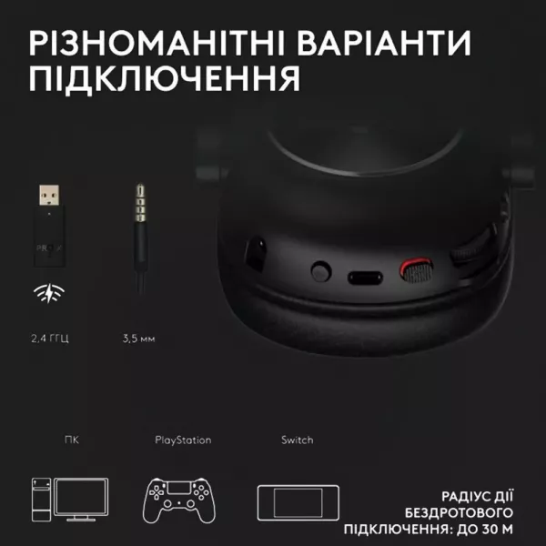 Ігрові навушники Logitech G Pro X2 Wireless LightSpeed (Magenta) (UA)