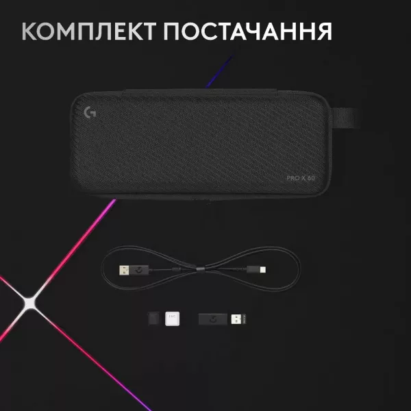 Клавіатура ігрова Logitech G PRO X 60 TKL GX Optical Tactile (Black) (UA)