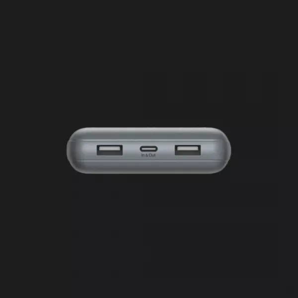 Зарядний пристрій Power Bank Belkin 20000mAh, 15W, Dual USB-A, USB-C (Gray)