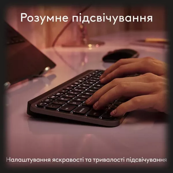Клавіатура бездротова Logitech MX Keys Mini for Mac (Space Gray) (UA)