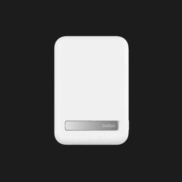 Зарядний пристрій Power Bank Belkin 8000mAh 15W, MagSafe Qi2 (White)