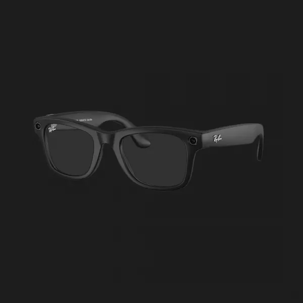 Смарт-окуляри Ray-Ban Meta Wayfarer Large Matte Black/Clear to Graphite Green Transitions (RW4008 601S1M 53-22) (L)