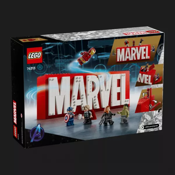 Конструктор LEGO Super Heroes Логотип і мініфігурки MARVEL (76313)