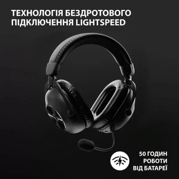 Ігрові навушники Logitech G Pro X2 Wireless LightSpeed (Black) (EU)