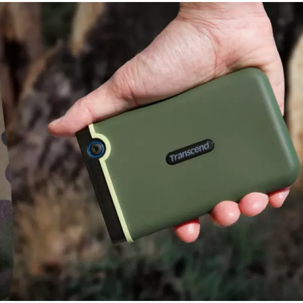 Портативний жорсткий диск Transcend 1TB USB 3.1 StoreJet 25M3 (Military Green)