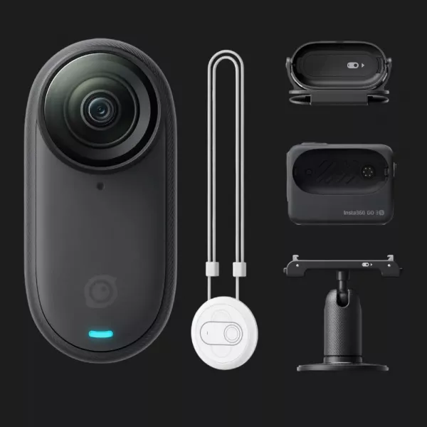 Екшн-камера Insta360 GO 3S 4K Standard Bundle 64GB (Midnight Black)