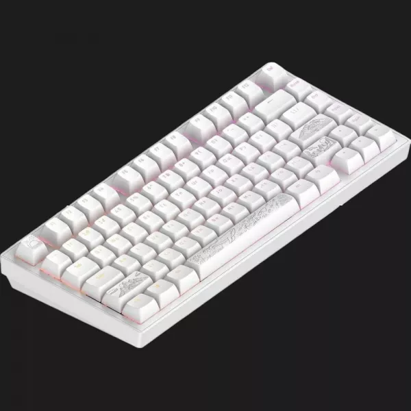 Клавіатура ігрова Dark Project ALU81 Terra Nostra ENG/UA (White) (UA)
