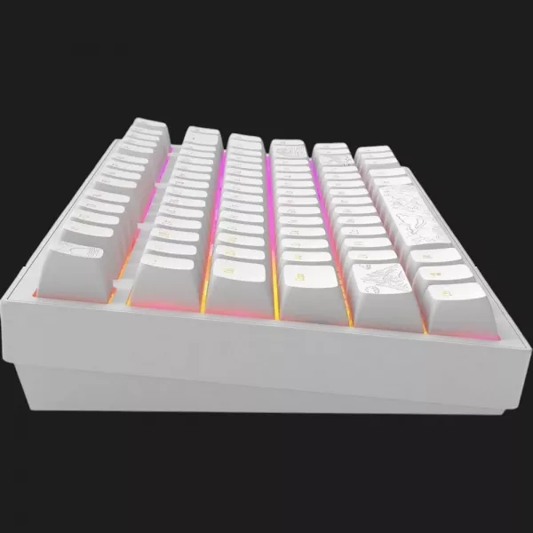 Клавіатура ігрова Dark Project ALU81 Terra Nostra ENG/UA (White) (UA)